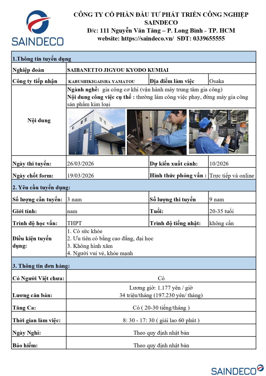 03 2026 GIA CÔNG CƠ KHÍ Vận hành máy