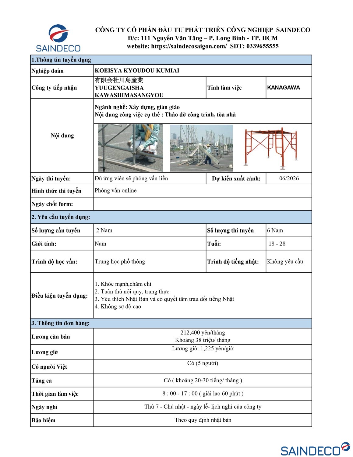 THÔNG TIN ĐƠN HÀNG GIÀN GIÁO page 0001