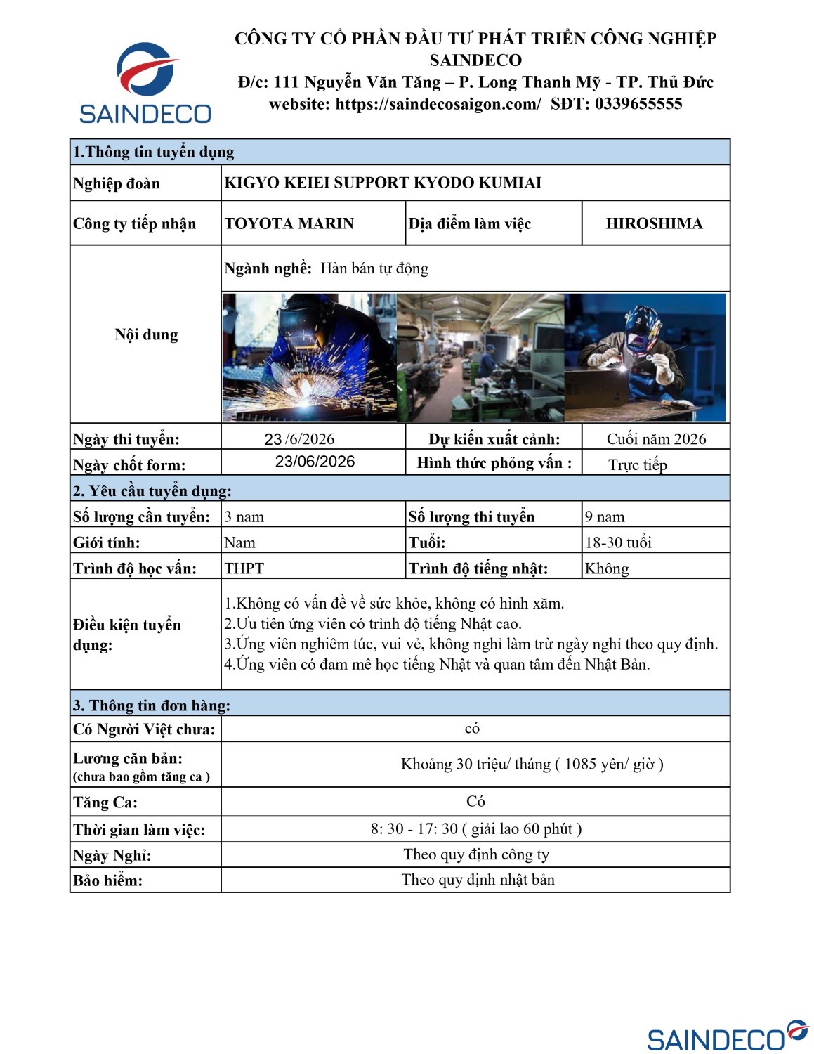 THÔNG TIN ĐƠN HÀNG TOYOTA MARIN ( Nam ) page 0001
